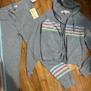 Vintage Havana Gray Hoodie Set